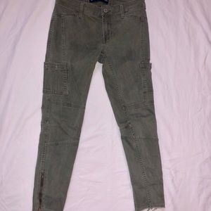 Hollister Army Green Crop Jeans